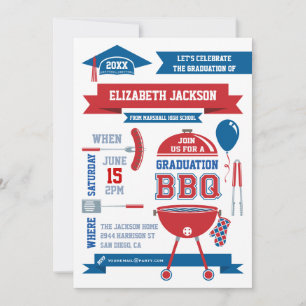 Invitation BBQ Dégradé Moderne