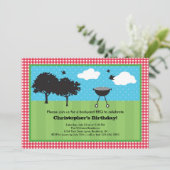 Invitation BBQ d'été (Debout devant)