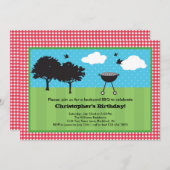 Invitation BBQ d'été (Devant / Derrière)