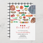 Invitation BBQ d'été Cookout Anniversaire (Devant / Derrière)