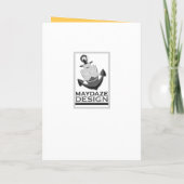 Invitation BBQ D'ÉTÉ Fleur vintage (Dos)