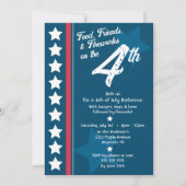 Invitation BBQ du 4 juillet patriotique (Devant)