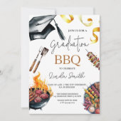 Invitation BBQ Elégant aquarelle (Devant)