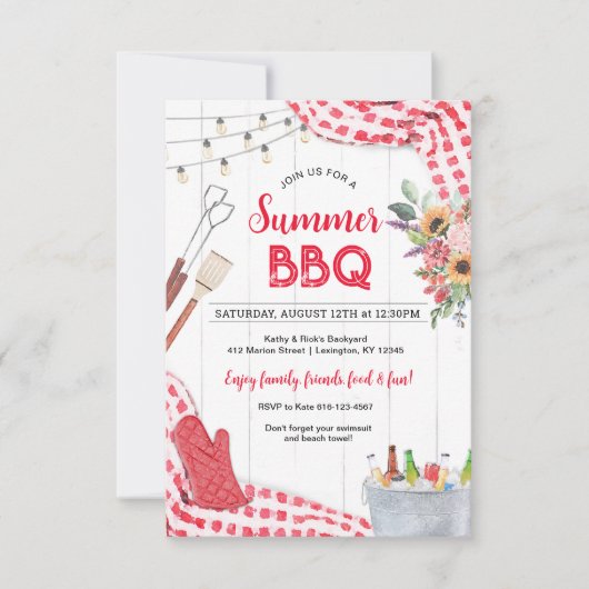 Invitation BBQ été (Devant)