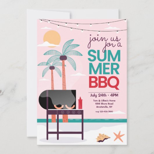 Invitation BBQ été (Devant)
