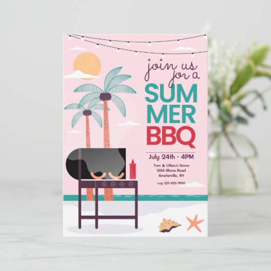 Invitation BBQ été (Debout devant)