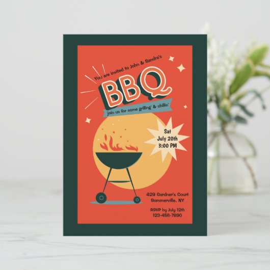 Invitation BBQ été (Debout devant)