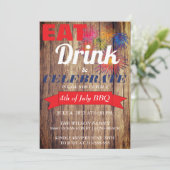 Invitation BBQ Été Fireworks (Debout devant)