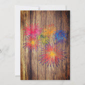 Invitation BBQ Été Fireworks (Dos)