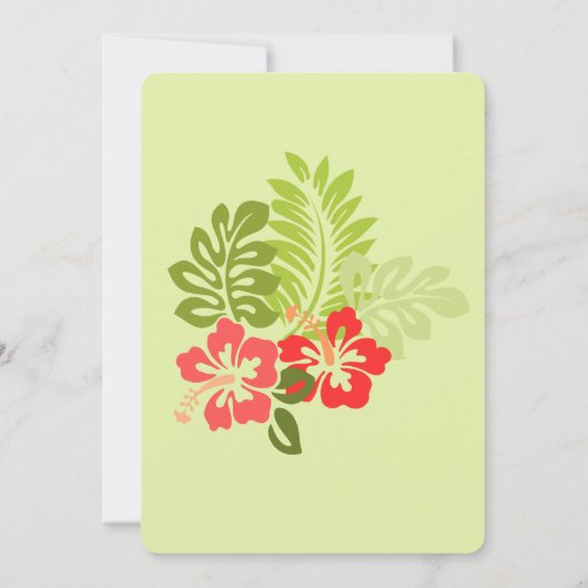 Invitation BBQ Été Tropical (Dos)