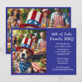 Invitation BBQ familial 4 juillet  (Devant / Derrière)