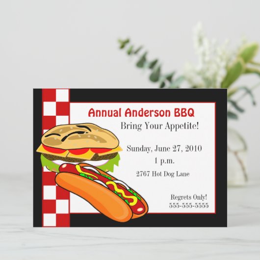 Invitation BBQ famille (Debout devant)