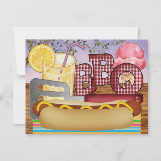 Invitation BBQ - Fête de cuisine - SRF (Devant)