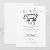 Invitation BBQ | Fête de fiançailles couple | Répétition rust (Devant / Derrière)