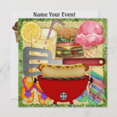 Invitation BBQ - Fête de fin d'année ! SRF (Devant / Derrière)