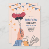 Invitation BBQ fête des pères (Devant / Derrière)