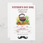 Invitation BBQ fête des pères (Devant / Derrière)