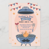 Invitation BBQ fête des pères (Devant / Derrière)