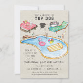 Invitation BBQ Fête des pères rétro (Devant)