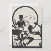 Invitation BBQ Fête des pères rétro (Dos)