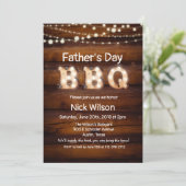 Invitation BBQ Fête des pères Rustique (Debout devant)