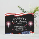 Invitation BBQ & Firework 4 juillet fête de l'indépendance (Debout devant)