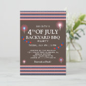 Invitation BBQ & Firework 4 juillet fête de l'indépendance (Debout devant)