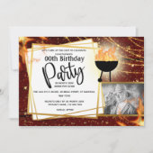 Invitation BBQ flammes phares à cordes photo N'IMPORTE QUEL Â (Devant)