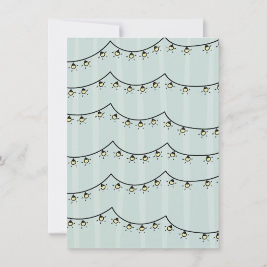 Invitation BBQ Fumée Grill Party dans le Yardy (Dos)