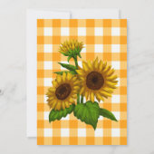Invitation BBQ Gingham Grange Style Fête de Jardin (Dos)
