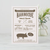 Invitation BBQ Graduation Party ou toute fête de célébration (Debout devant)