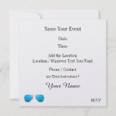 Invitation BBQ Hamburger - 4 juillet Invitation (Dos)