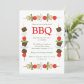 Invitation BBQ Jardin (Debout devant)