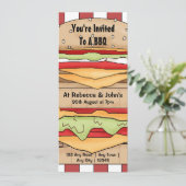 Invitation BBQ Party Big Burger (Debout devant)