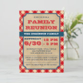 Invitation BBQ Pique-nique Rustique Famille Réunion Invitatio (Debout devant)