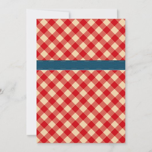 Invitation BBQ Pique-nique Rustique Famille Réunion Invitatio (Dos)