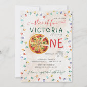 Invitation BBQ Pizza à part épicée amusante Photo Premier ann (Devant)