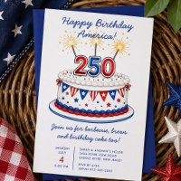 Invitation BBQ pour les 250 ans de l'Amérique