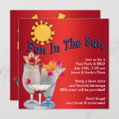 Invitation BBQ pour les adultes (Devant / Derrière)