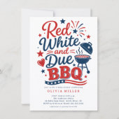 Invitation BBQ Red White & Due (Devant)