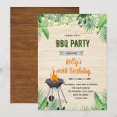 Invitation BBQ tropical (Devant / Derrière)