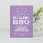 INVITATION BBQ VINTAGE| REHEARSAL DINNER BBQ (Debout devant)