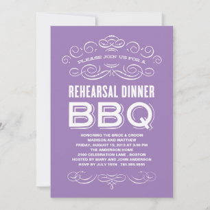 INVITATION BBQ VINTAGE REHEARSAL DINNER BBQ