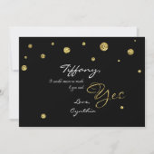 Invitation BE MON BRIDESMAID Parties scintillant Black & Gold (Dos)