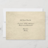 Invitation Be My Bridesmaid Floral Red Alice in Wonderland (Dos)