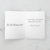 Invitation Be My Bridesmaid Invite for Bridal Attendants (Intérieur)