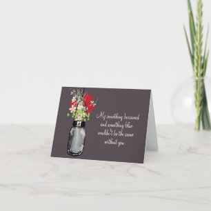 Invitation Be My Bridesmaid - Mason Jar & Fleurs sauvages
