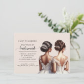 Invitation Be My Bridesmaid Proposition Africaine-Américaine (Debout devant)