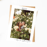 Invitation Be My Flower Girl Photo Proposition Calligraphie V<br><div class="desc">Demandez à votre ami ou membre de votre famille de faire partie de votre fête de mariage avec un carte photo mémorable et réfléchi avec votre invitation Be My Flower Photo Proposition Calligraphy. Orientation verticale.</div>