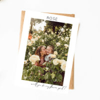 Be My Flower Girl Photo Proposition Calligraphie V